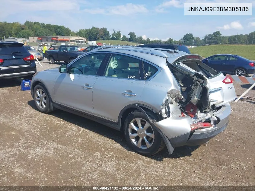 2008 Infiniti Ex35 Journey VIN: JNKAJ09E38M305186 Lot: 40421132