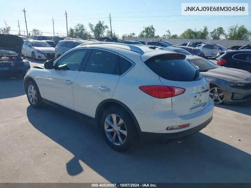 2008 Infiniti Ex35 Journey VIN: JNKAJ09E68M304548 Lot: 40520007