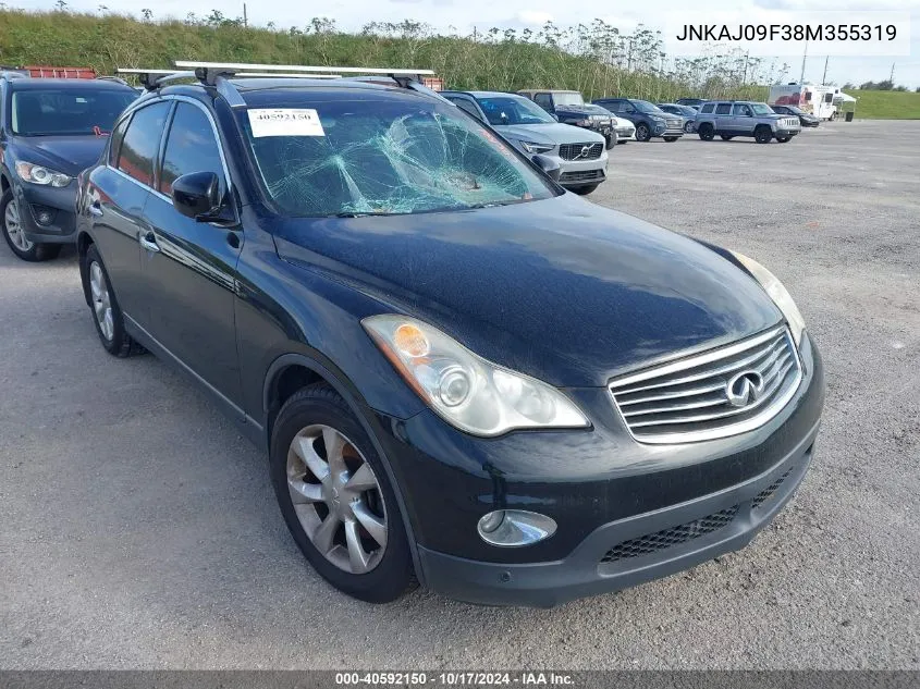 2008 Infiniti Ex35 Journey VIN: JNKAJ09F38M355319 Lot: 40592150