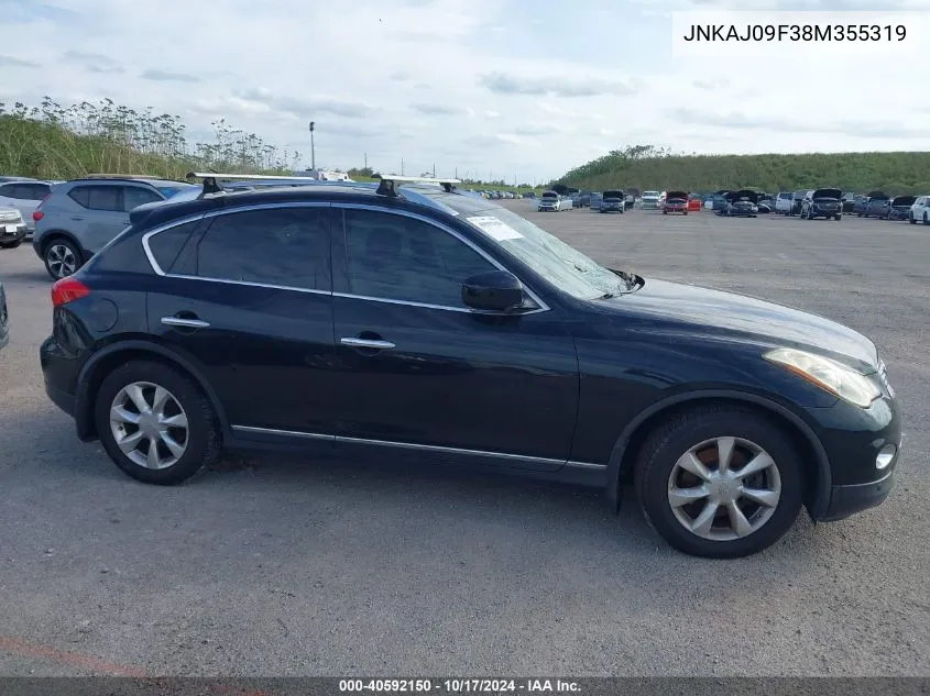 2008 Infiniti Ex35 Journey VIN: JNKAJ09F38M355319 Lot: 40592150