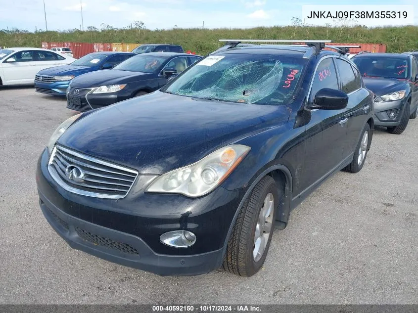 2008 Infiniti Ex35 Journey VIN: JNKAJ09F38M355319 Lot: 40592150