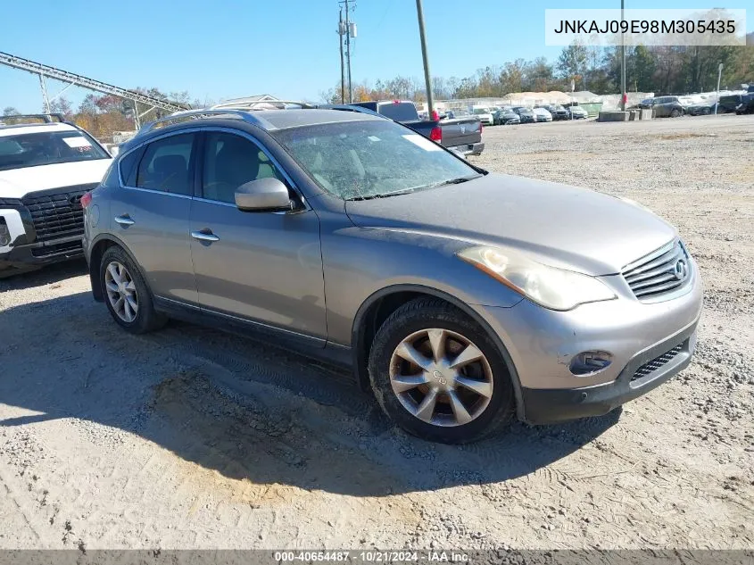 2008 Infiniti Ex35 Journey VIN: JNKAJ09E98M305435 Lot: 40654487