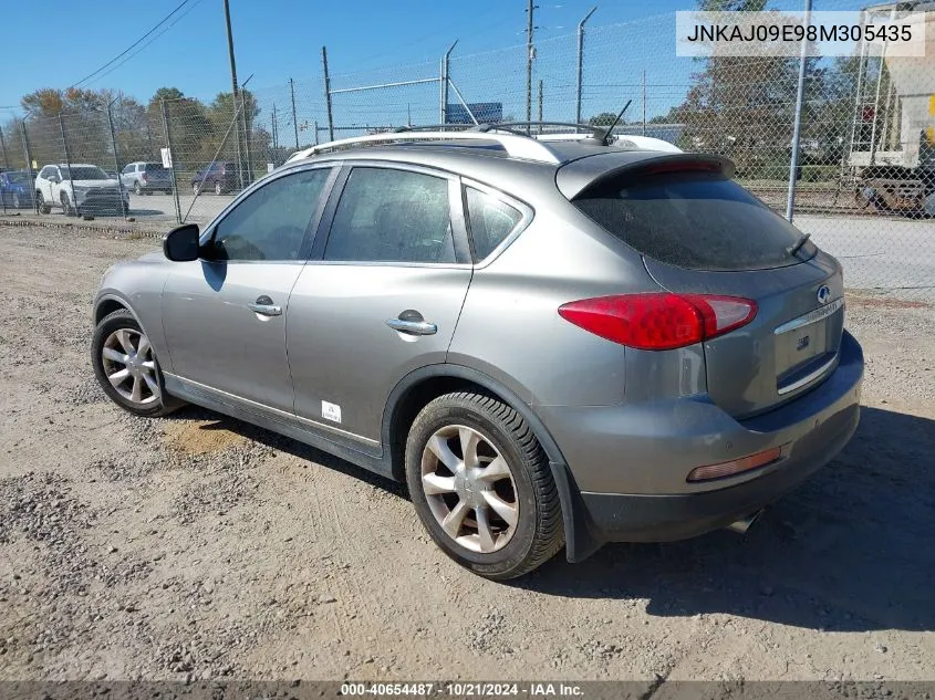 2008 Infiniti Ex35 Journey VIN: JNKAJ09E98M305435 Lot: 40654487