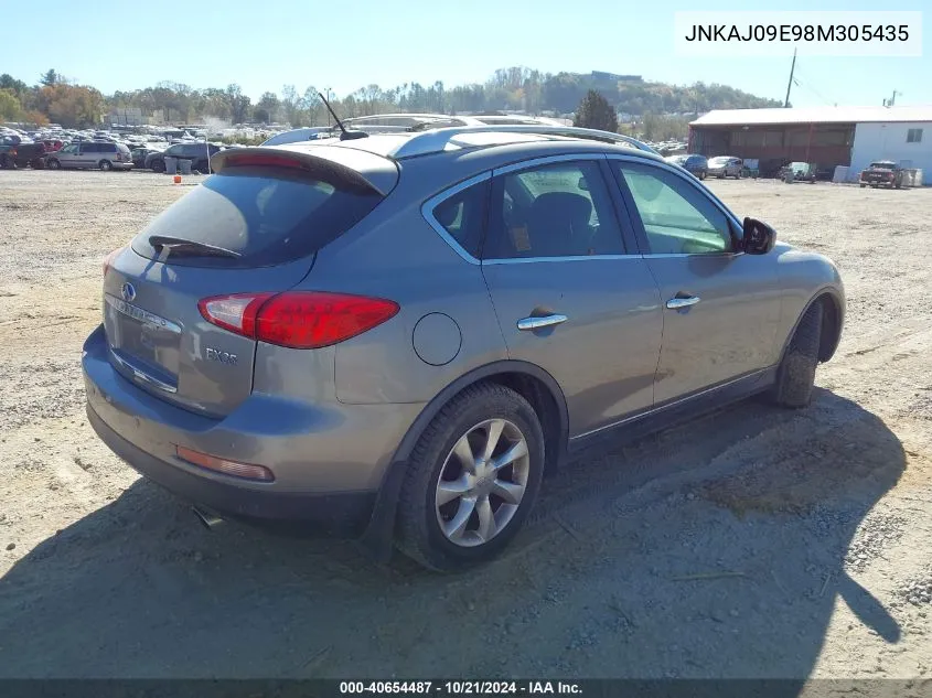 2008 Infiniti Ex35 Journey VIN: JNKAJ09E98M305435 Lot: 40654487