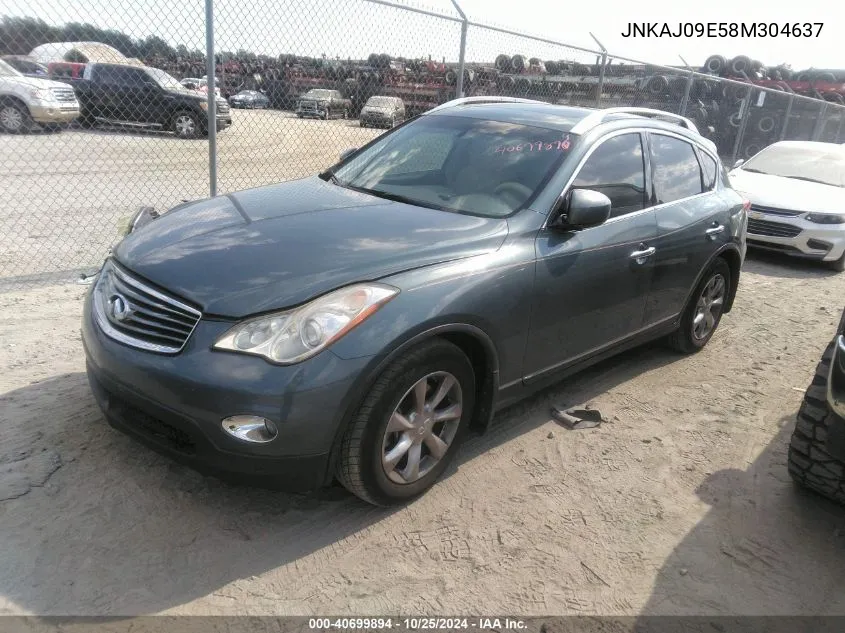 2008 Infiniti Ex35 Journey VIN: JNKAJ09E58M304637 Lot: 40699894