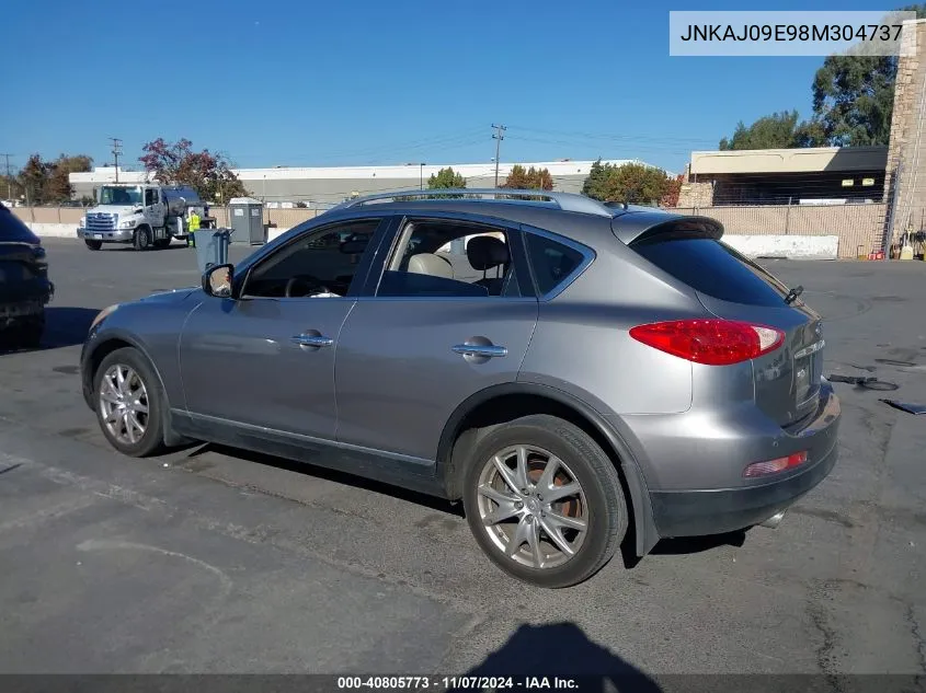 2008 Infiniti Ex35 Journey VIN: JNKAJ09E98M304737 Lot: 40805773