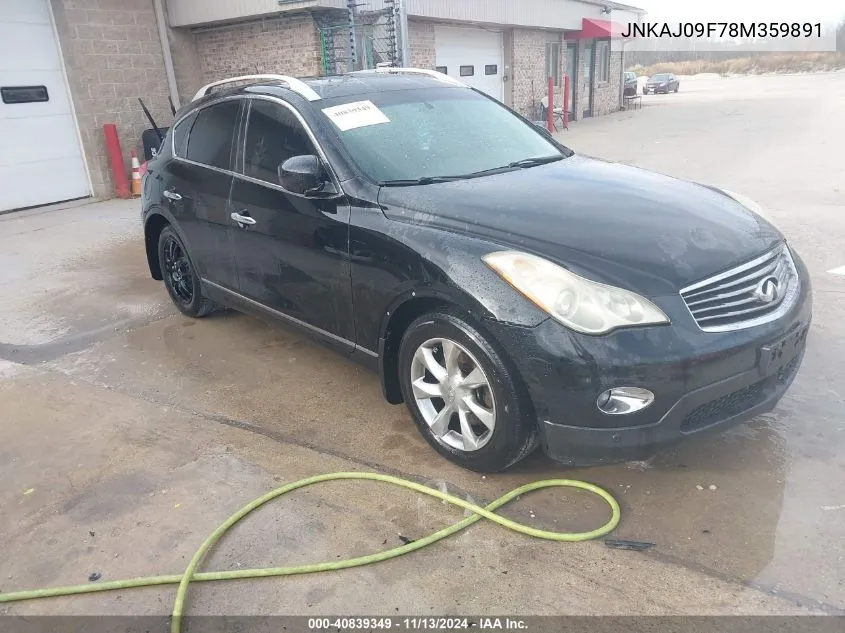 2008 Infiniti Ex35 Journey VIN: JNKAJ09F78M359891 Lot: 40839349