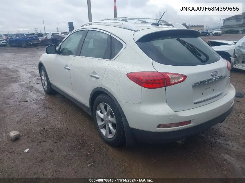 2008 Infiniti Ex35 Journey VIN: JNKAJ09F68M359655 Lot: 40876843