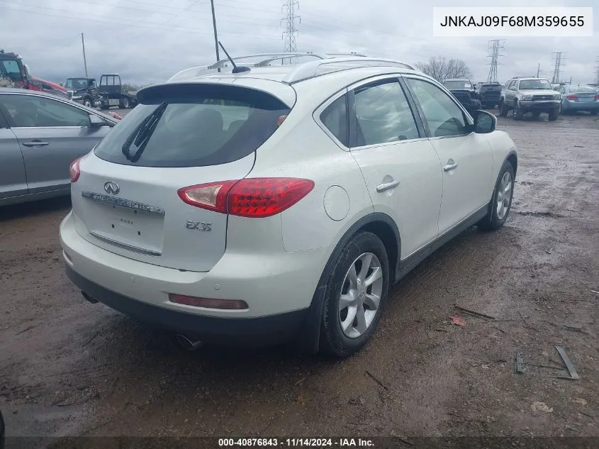 2008 Infiniti Ex35 Journey VIN: JNKAJ09F68M359655 Lot: 40876843