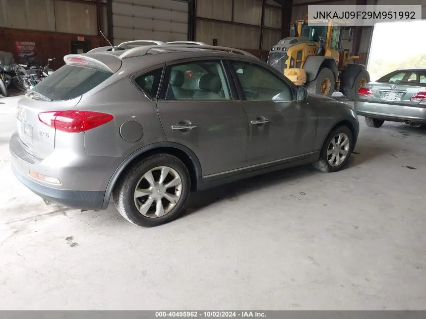 2009 Infiniti Ex35 Journey VIN: JNKAJ09F29M951992 Lot: 40495962