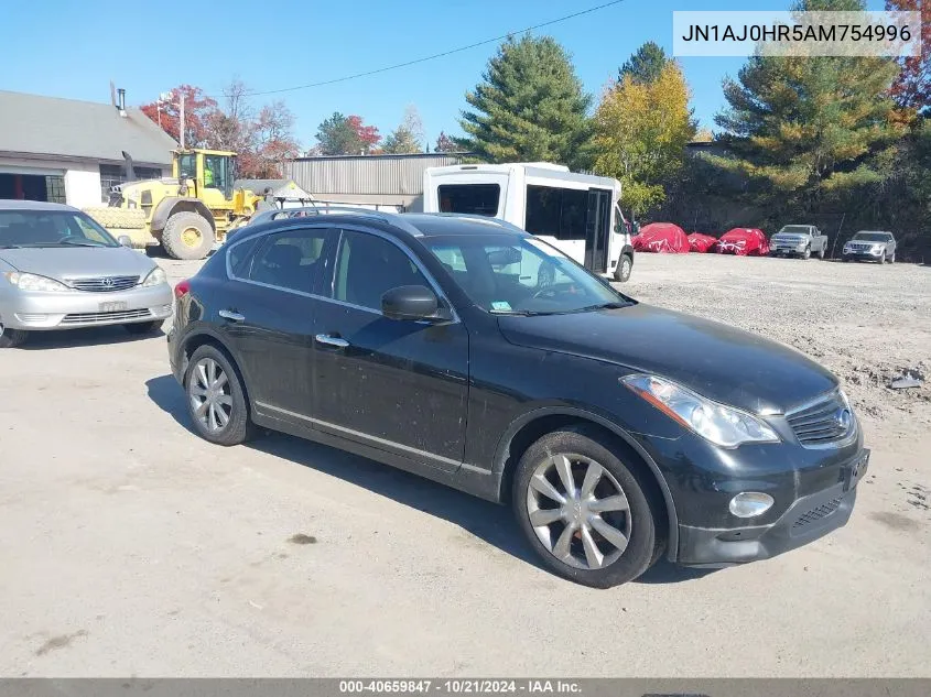 2010 Infiniti Ex35 Journey VIN: JN1AJ0HR5AM754996 Lot: 40659847