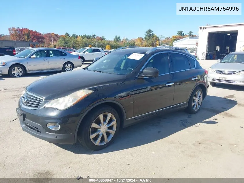 2010 Infiniti Ex35 Journey VIN: JN1AJ0HR5AM754996 Lot: 40659847