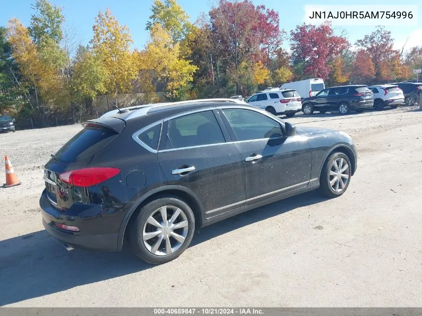 2010 Infiniti Ex35 Journey VIN: JN1AJ0HR5AM754996 Lot: 40659847