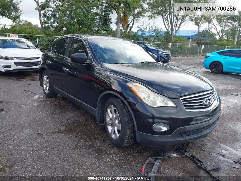 2010 Infiniti Ex35 Journey VIN: JN1AJ0HP3AM700286 Lot: 40741257