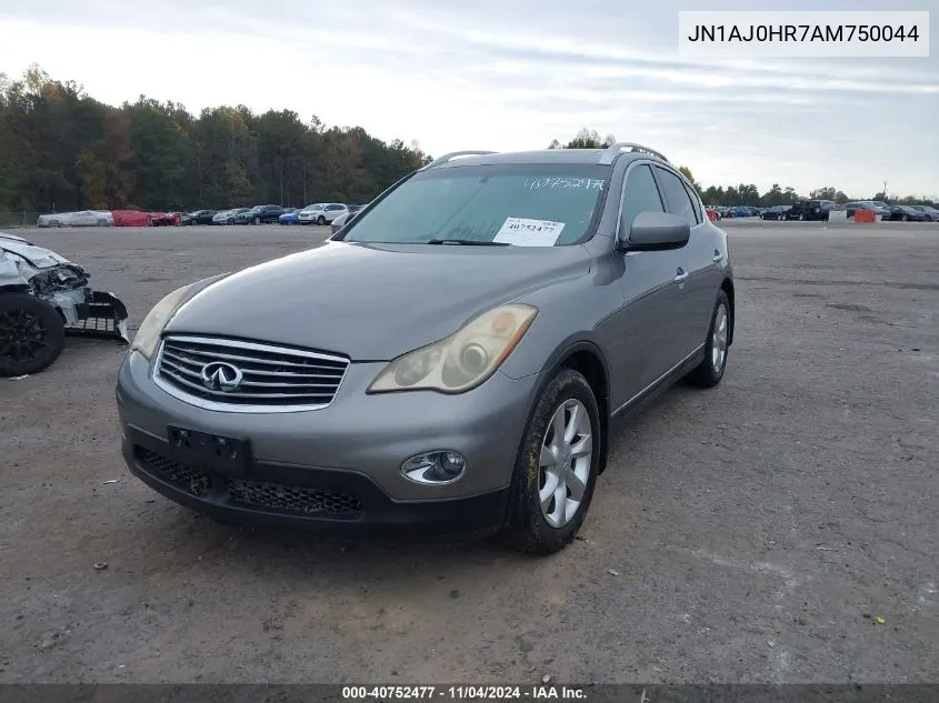 2010 Infiniti Ex35 Journey VIN: JN1AJ0HR7AM750044 Lot: 40752477