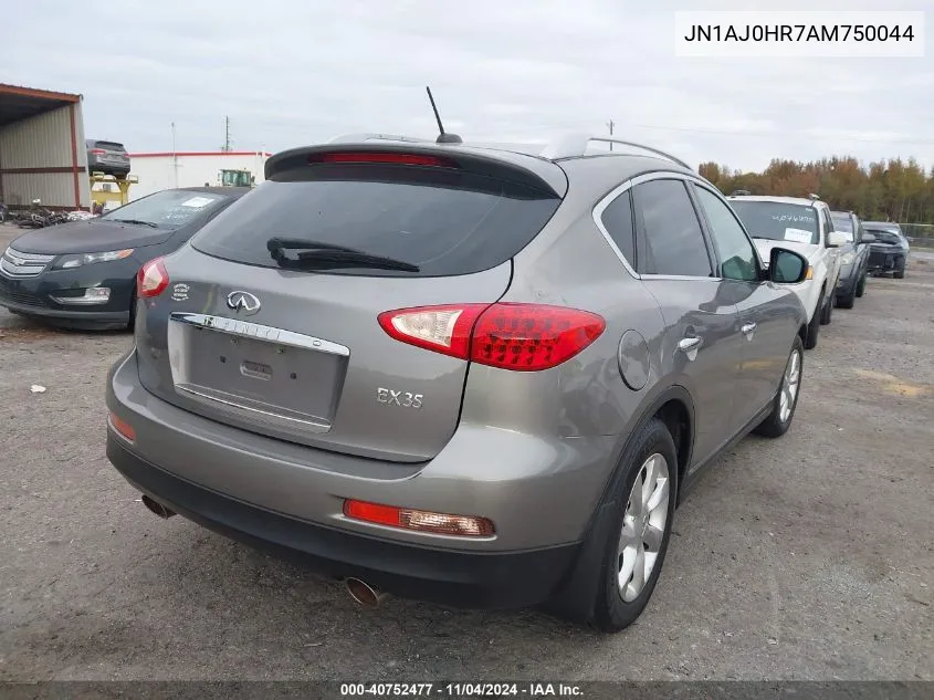 2010 Infiniti Ex35 Journey VIN: JN1AJ0HR7AM750044 Lot: 40752477