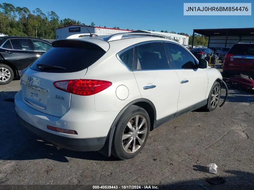 2011 Infiniti Ex35 Journey VIN: JN1AJ0HR6BM854476 Lot: 40539443