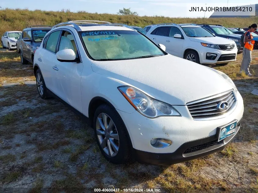 2011 Infiniti Ex35 Journey VIN: JN1AJ0HR1BM854210 Lot: 40600437