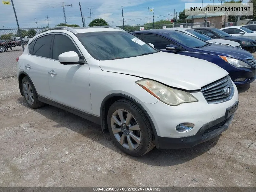 JN1AJ0HP3CM400198 2012 Infiniti Ex35 Journey