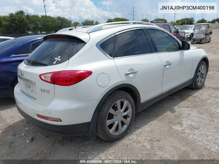 JN1AJ0HP3CM400198 2012 Infiniti Ex35 Journey