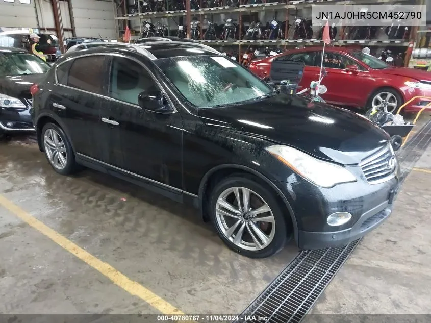 2012 Infiniti Ex35 Journey VIN: JN1AJ0HR5CM452790 Lot: 40780767