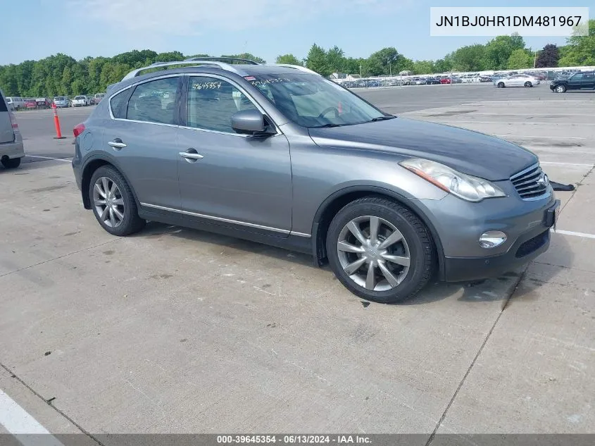 2013 Infiniti Ex37 Journey VIN: JN1BJ0HR1DM481967 Lot: 39645354