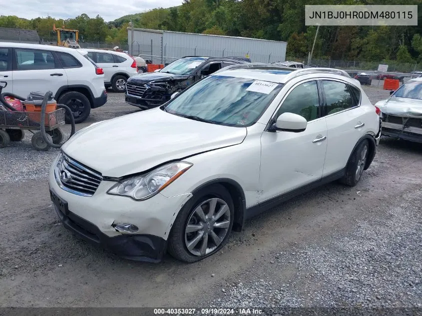 2013 Infiniti Ex37 Journey VIN: JN1BJ0HR0DM480115 Lot: 40353027