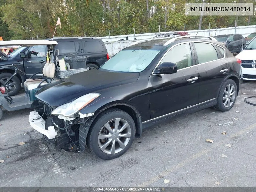 2013 Infiniti Ex37 Journey VIN: JN1BJ0HR7DM480614 Lot: 40455645