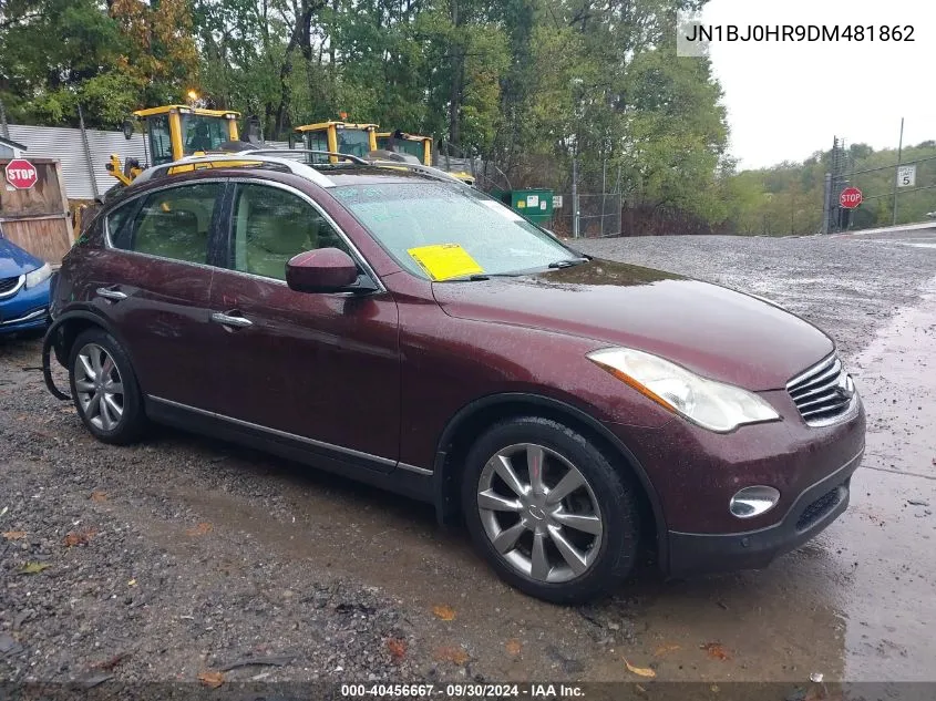 2013 Infiniti Ex37 Journey VIN: JN1BJ0HR9DM481862 Lot: 40456667