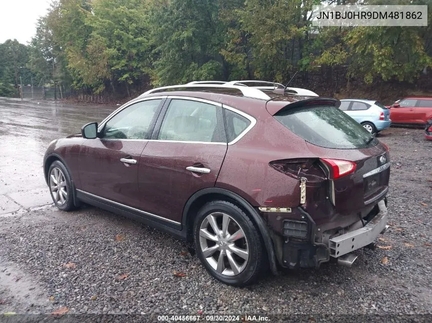 2013 Infiniti Ex37 Journey VIN: JN1BJ0HR9DM481862 Lot: 40456667