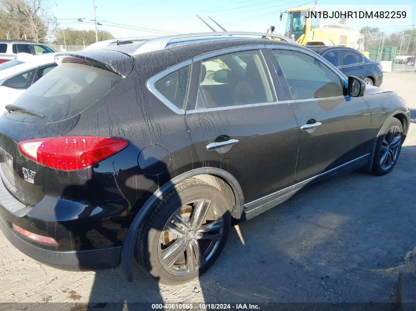 2013 Infiniti Ex37 Journey VIN: JN1BJ0HR1DM482259 Lot: 40610565