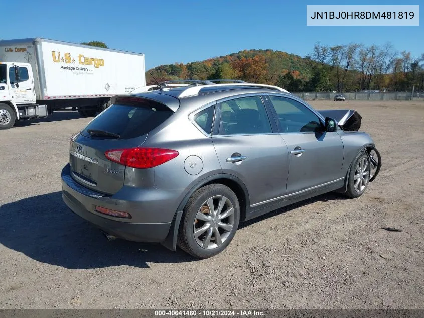 2013 Infiniti Ex37 Journey VIN: JN1BJ0HR8DM481819 Lot: 40641460