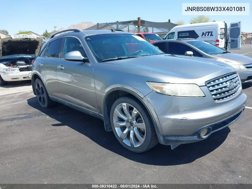 JNRBS08W33X401081 2003 Infiniti Fx45