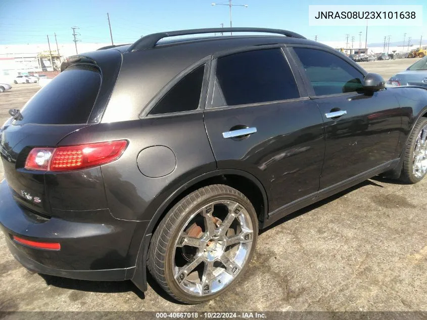 2003 Infiniti Fx35 VIN: JNRAS08U23X101638 Lot: 40667018