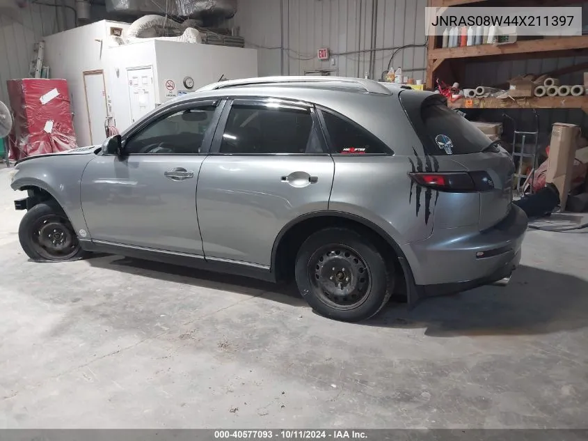 2004 Infiniti Fx35 Base (A5) VIN: JNRAS08W44X211397 Lot: 40577093