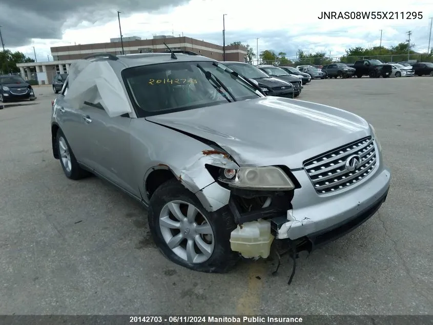 2005 Infiniti Fx35 VIN: JNRAS08W55X211295 Lot: 20142703