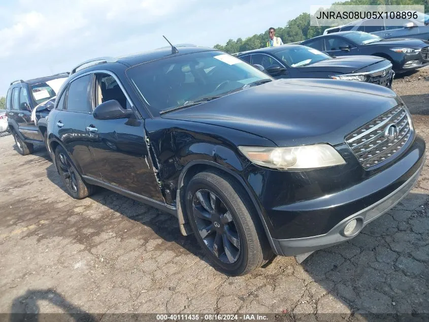 2005 Infiniti Fx35 VIN: JNRAS08U05X108896 Lot: 40111435