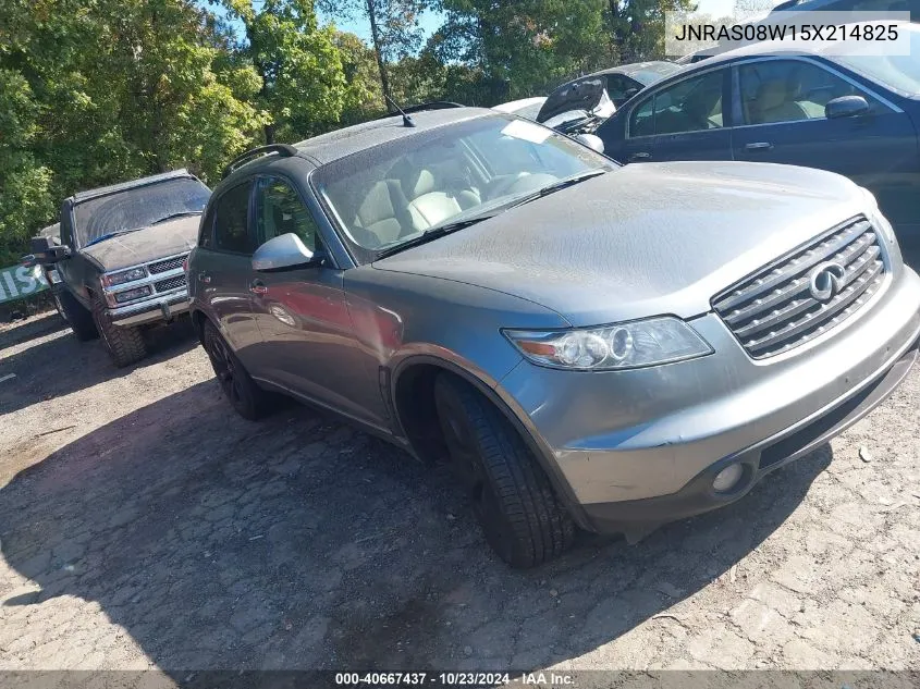 2005 Infiniti Fx35 VIN: JNRAS08W15X214825 Lot: 40667437