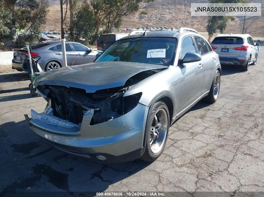 2005 Infiniti Fx35 VIN: JNRAS08U15X105523 Lot: 40676036