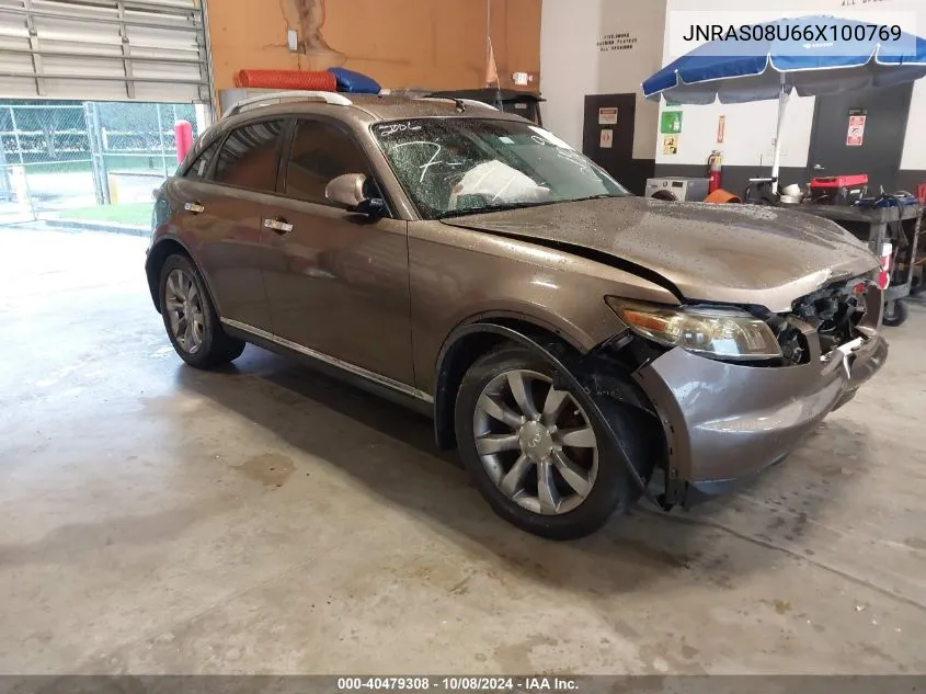 2006 Infiniti Fx35 VIN: JNRAS08U66X100769 Lot: 40479308