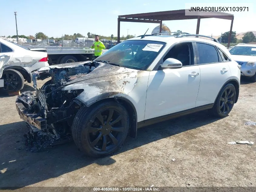 2006 Infiniti Fx35 VIN: JNRAS08U56X103971 Lot: 40535358