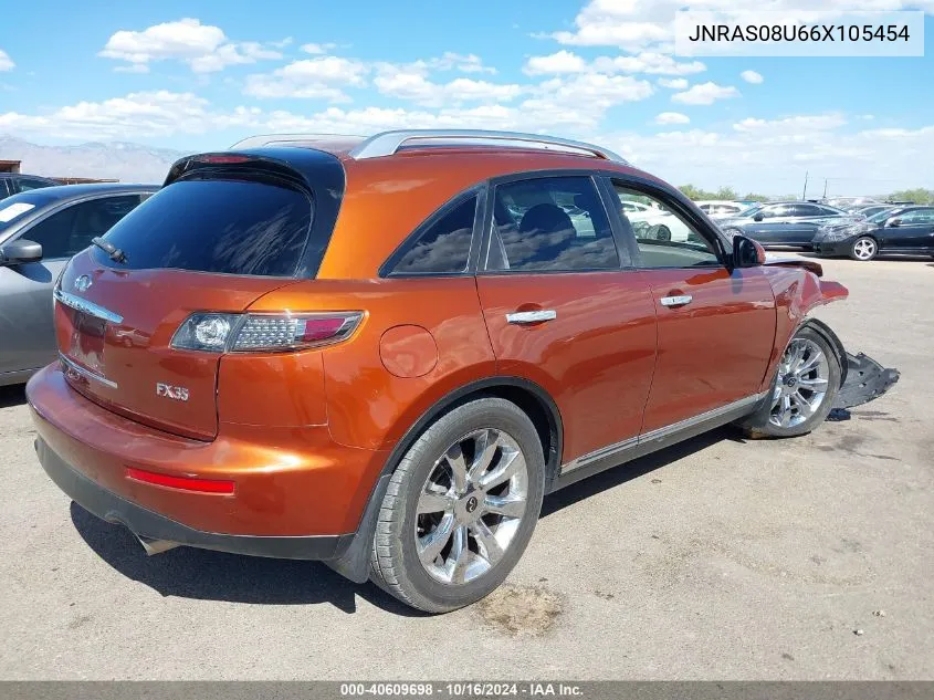 2006 Infiniti Fx35 VIN: JNRAS08U66X105454 Lot: 40609698