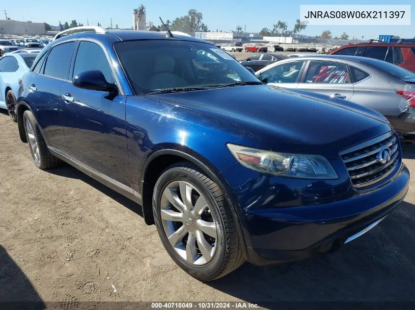 2006 Infiniti Fx35 VIN: JNRAS08W06X211397 Lot: 40718049