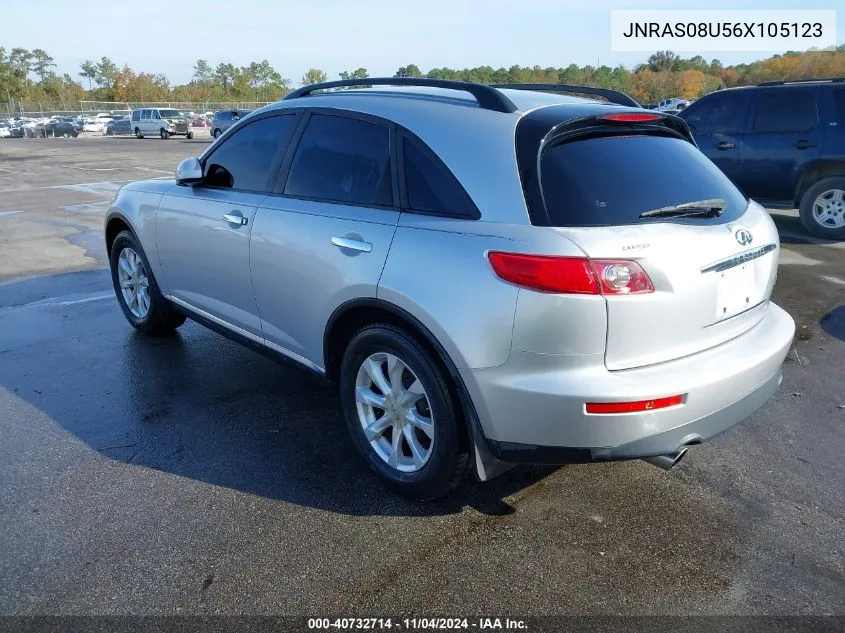 2006 Infiniti Fx35 VIN: JNRAS08U56X105123 Lot: 40732714