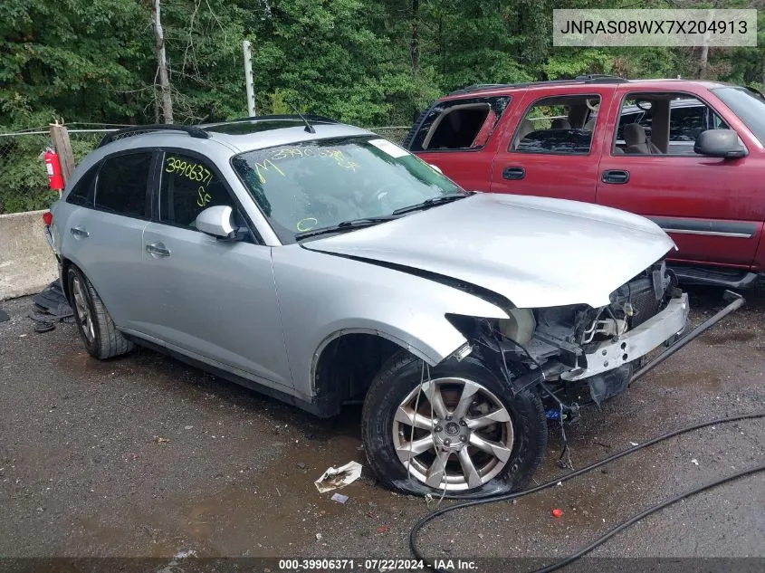 2007 Infiniti Fx35 VIN: JNRAS08WX7X204913 Lot: 39906371