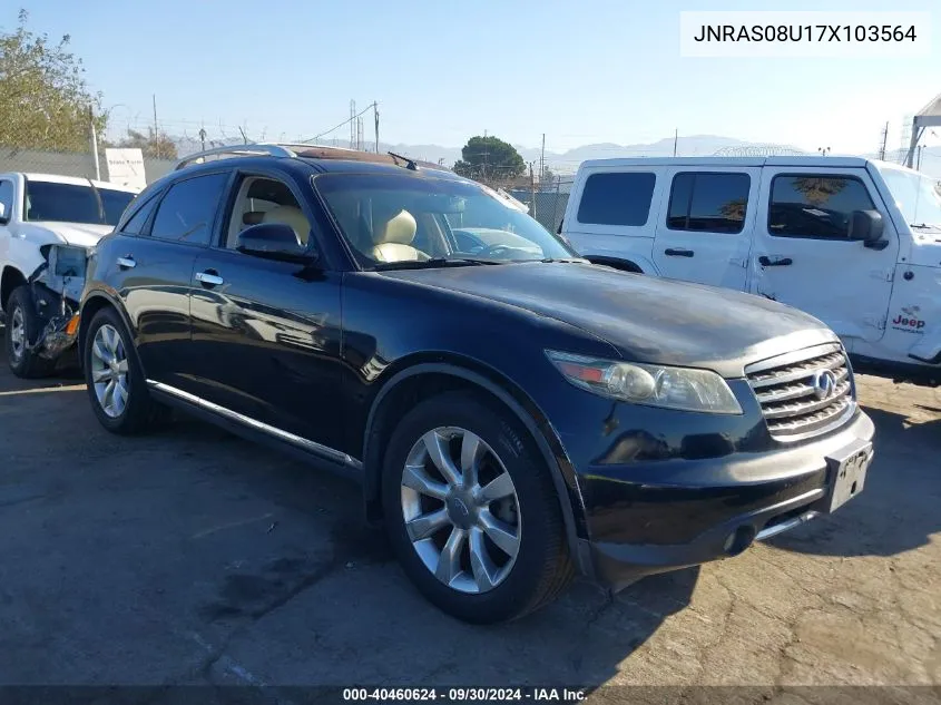 2007 Infiniti Fx35 VIN: JNRAS08U17X103564 Lot: 40460624