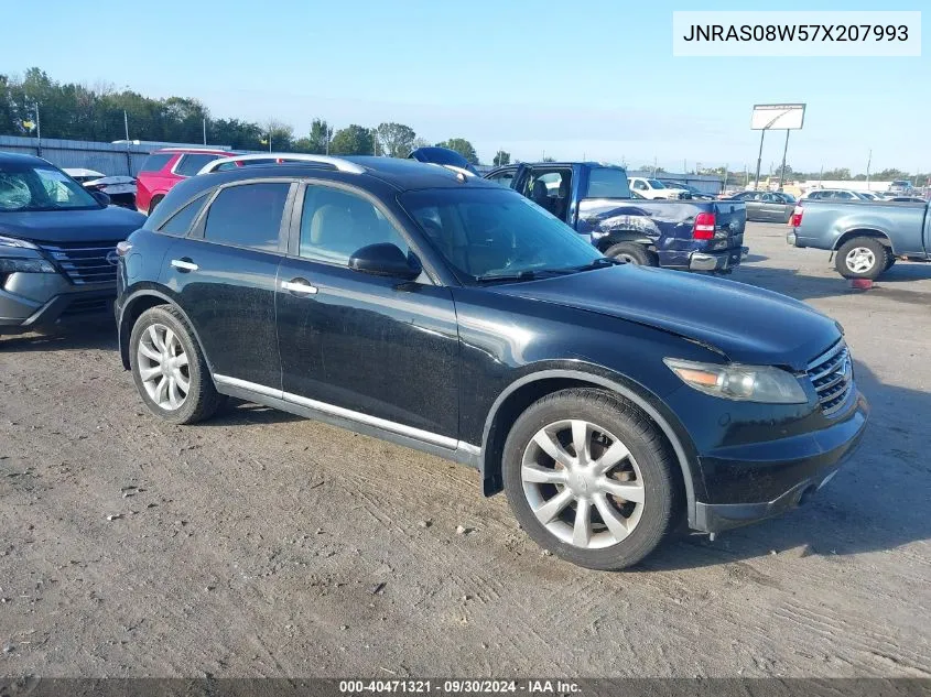 2007 Infiniti Fx35 VIN: JNRAS08W57X207993 Lot: 40471321