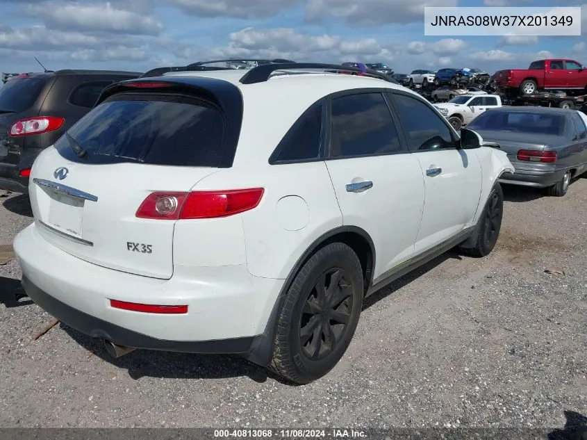 2007 Infiniti Fx35 VIN: JNRAS08W37X201349 Lot: 40813068