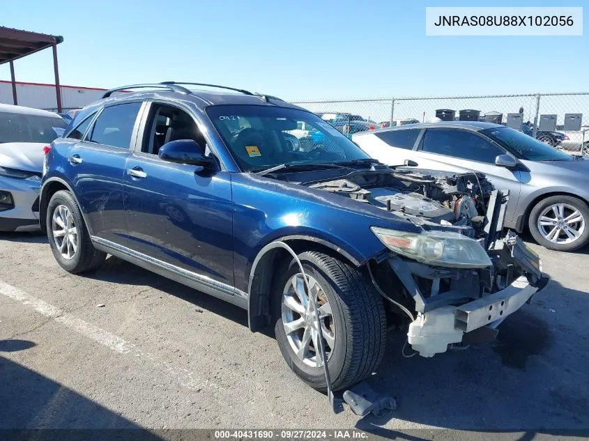 2008 Infiniti Fx35 VIN: JNRAS08U88X102056 Lot: 40431690