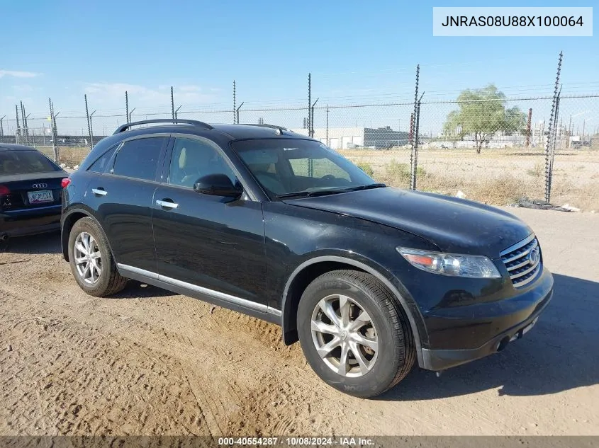 2008 Infiniti Fx35 VIN: JNRAS08U88X100064 Lot: 40554287